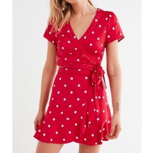 Urban Outfitters Cherry Red Wrap Set